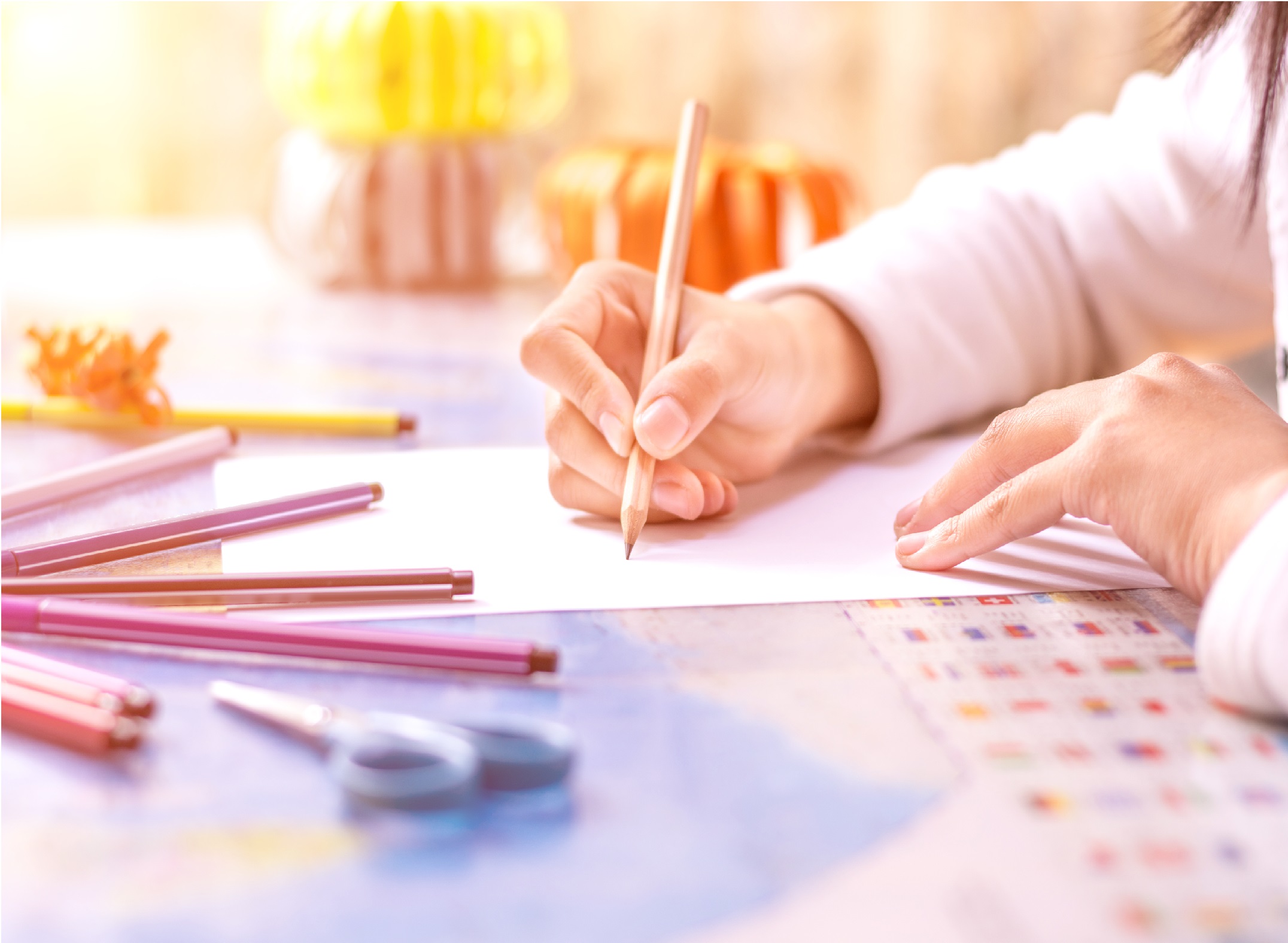 Hand write on notebook, on bright background Hand write on notebook, on bright background